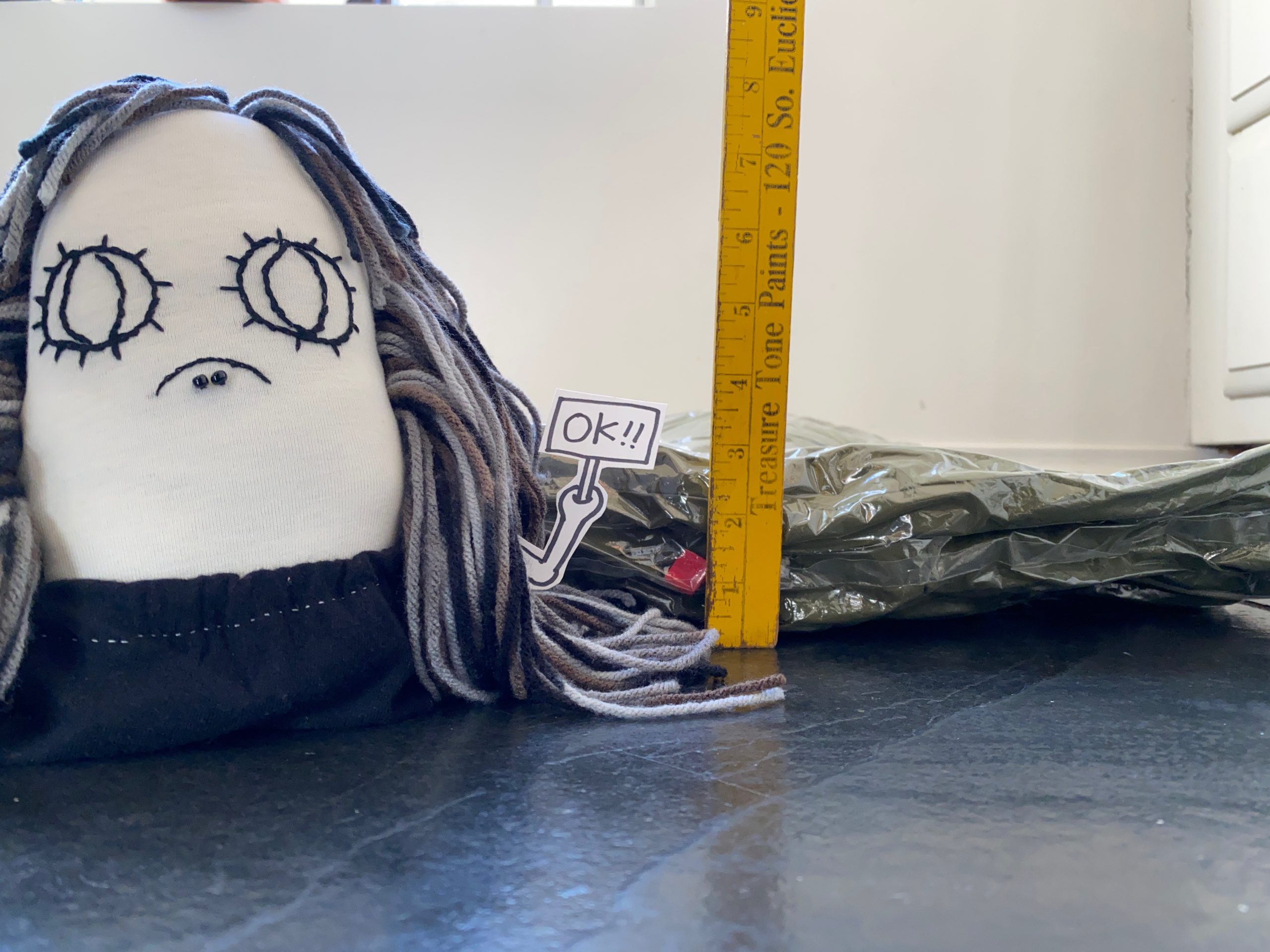 Look how much smaller it is with a compression bag!