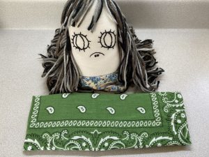 DIY pad with a leaf