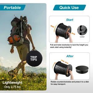 Trip Tips portable toilet.