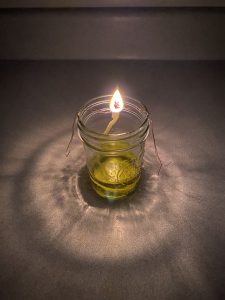the wire holds your wick in place