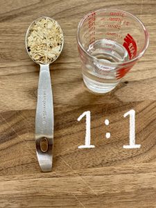 1:1 quick oats